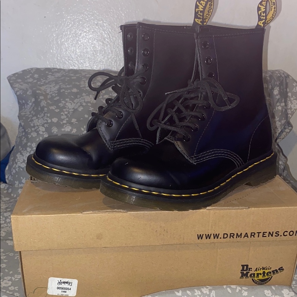 Dr. Martens Black Leather Boots